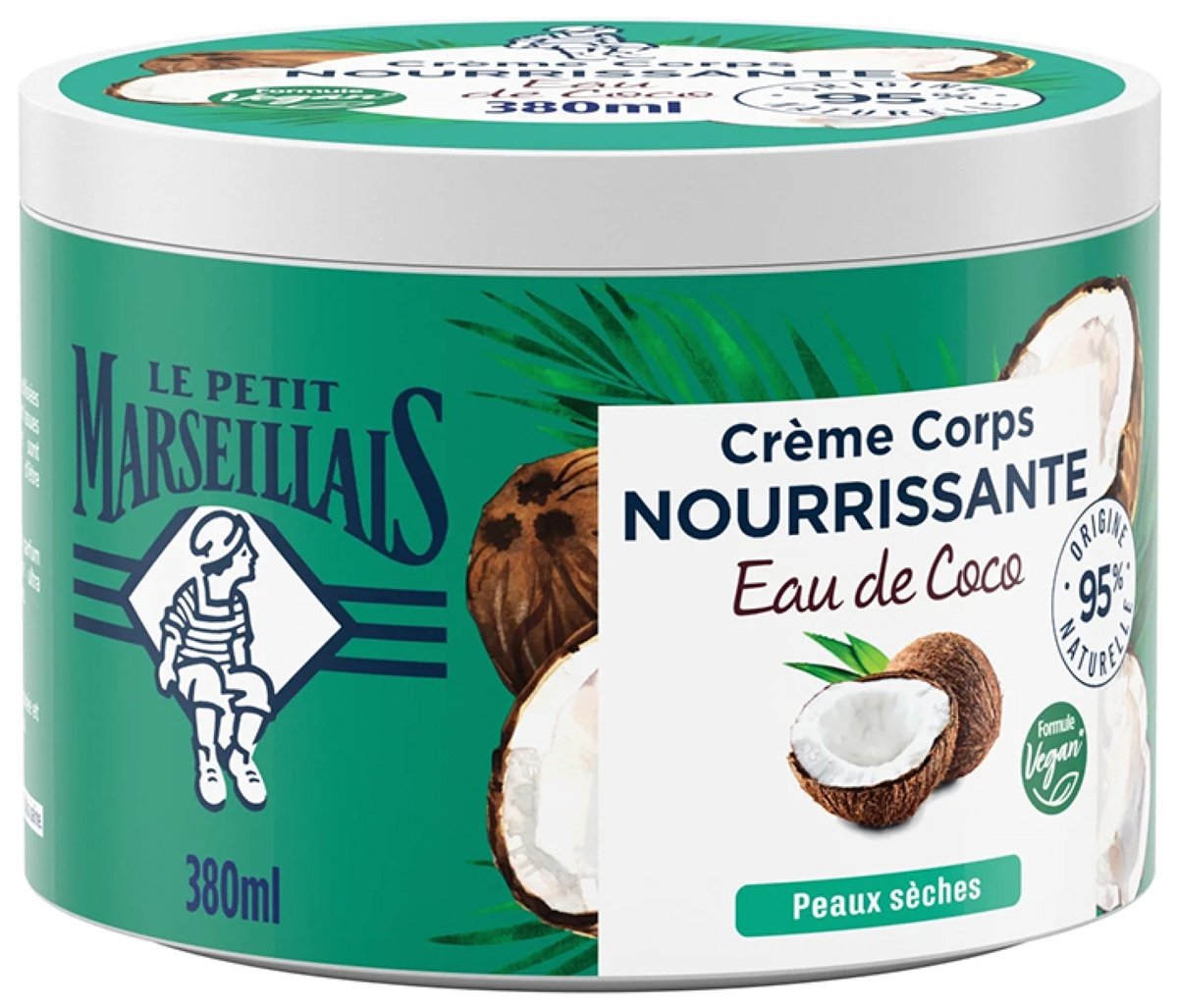 Le Petit Marseillais Kokoswater Voedende Lichaamscrème 380 ml