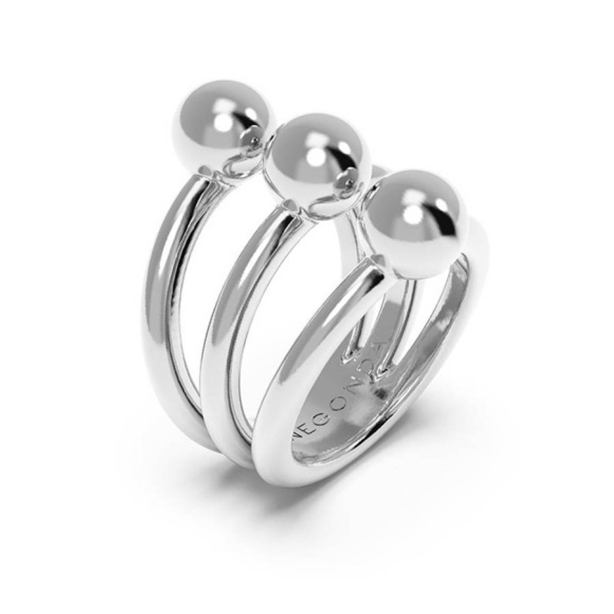 Pianegonda Assoluto Ring Zilver Wit 54