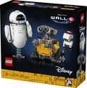 Set LEGO WALL-E et EVE avec des figurines de WALL-E, EVE et un petit robot.