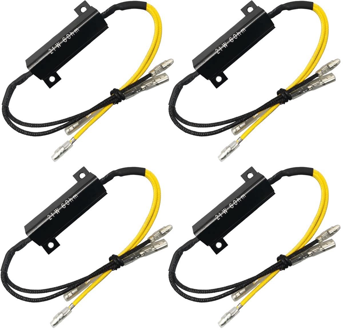 Dailygoods - 4 Stuks 21W 6 Ohm LED Vermogensweerstand