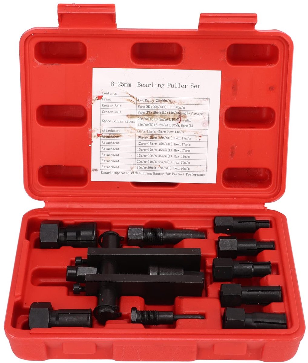 Dailygoods - Dailygoody - Motorlager Trekker Set - 10-delige Set voor het Verwijderen van Lagere - Tandwielen en Motoronderdelen - Handgereedschap