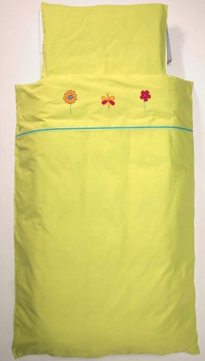 Jollein - Overtrek en sloop 80x80cm Butterfly lime