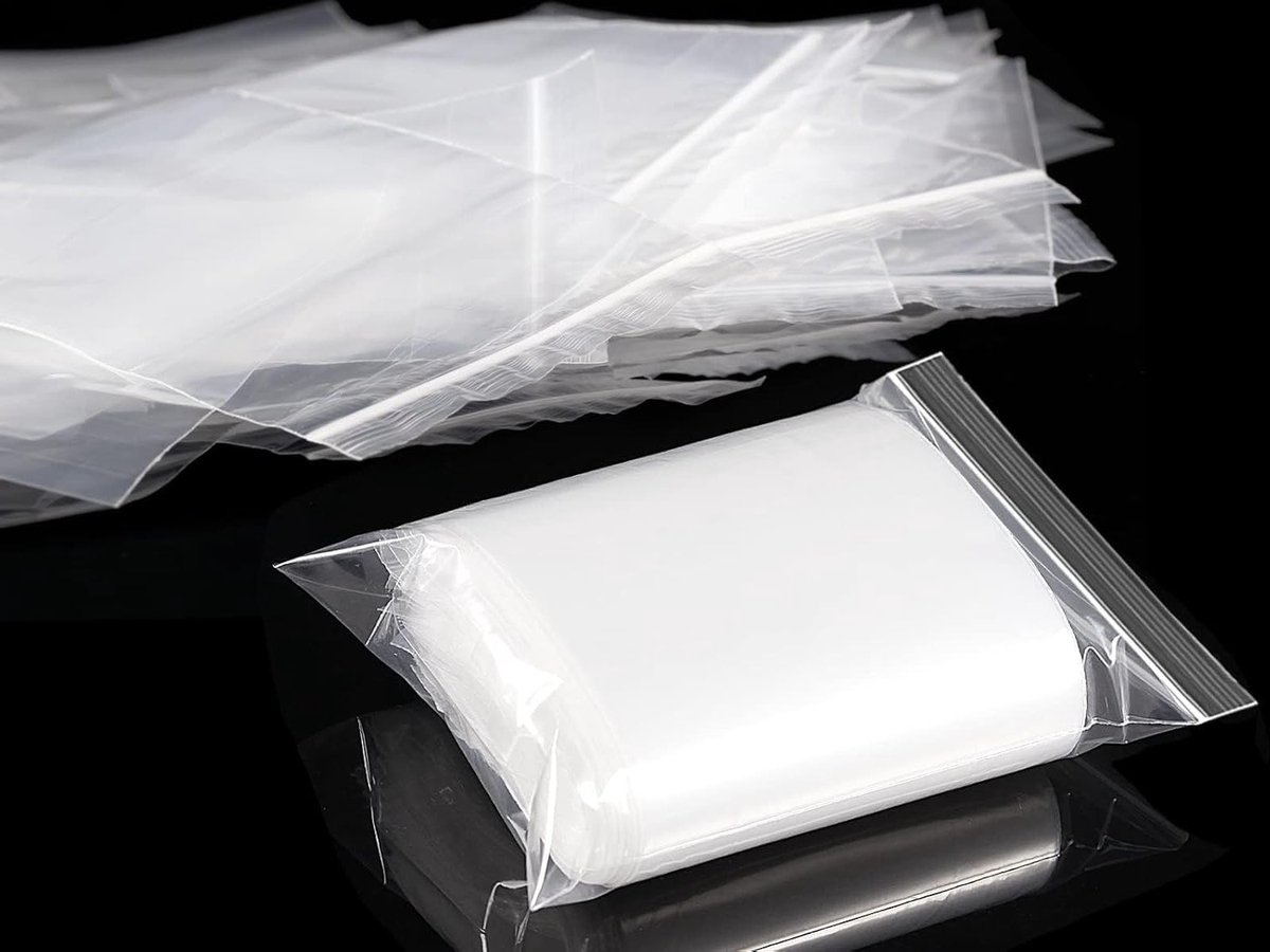 Hernieuwbare en hersluitbare plastic zakken, 100 stuks, 16 x 11 cm, transparant en stevig, ideaal voor hoge hakken en accessoires