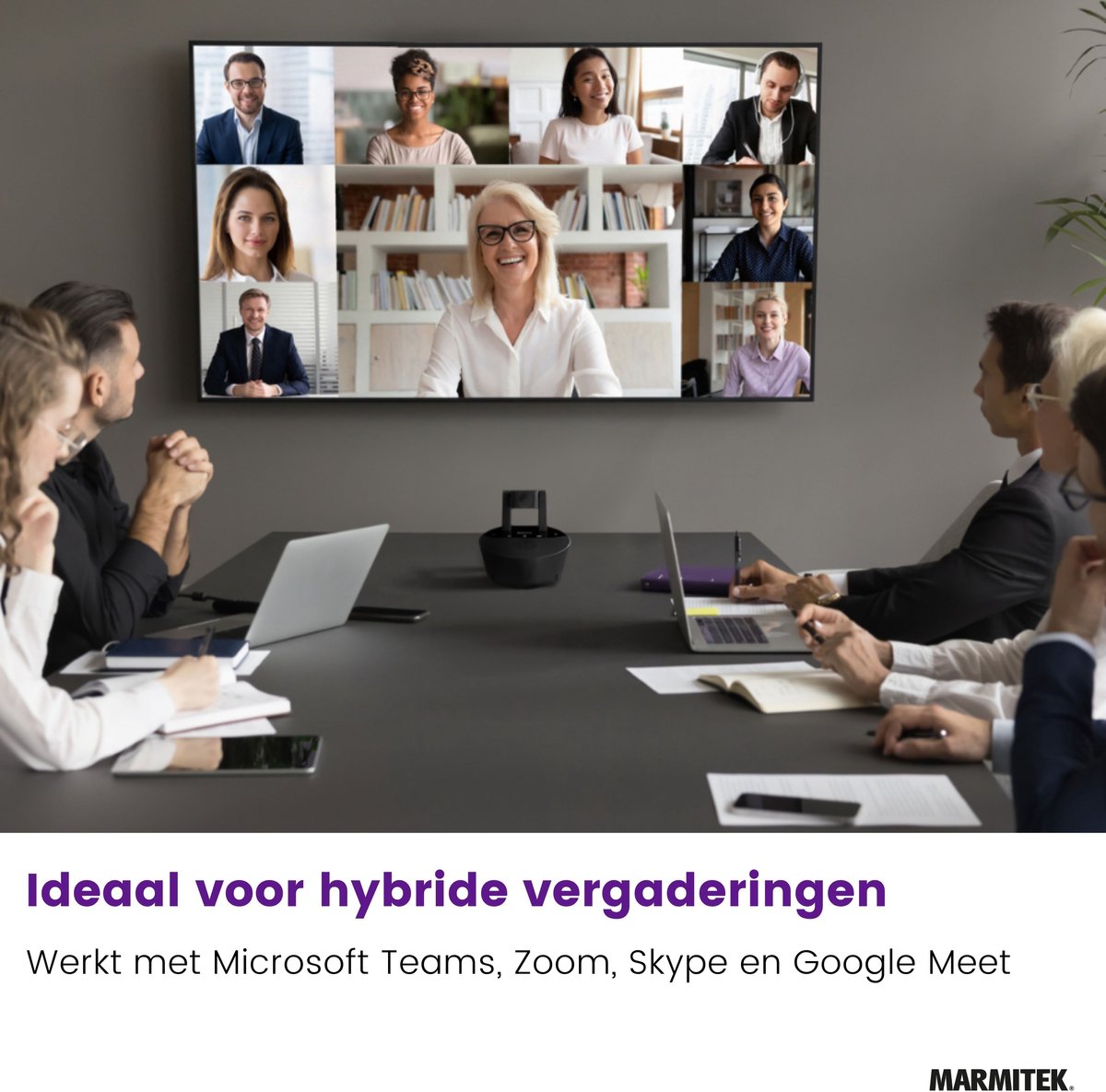 Marmitek Cam 4K Pro - conference camera 4K met groothoeklens, speakerphone, Bluetooth & USB-C thumbnail 2