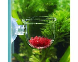Voedingscontainer voor Aquariums, Voederbak voor Tropische Vissen, Ideaal voor Waterwormen en Klein Vissenvoer