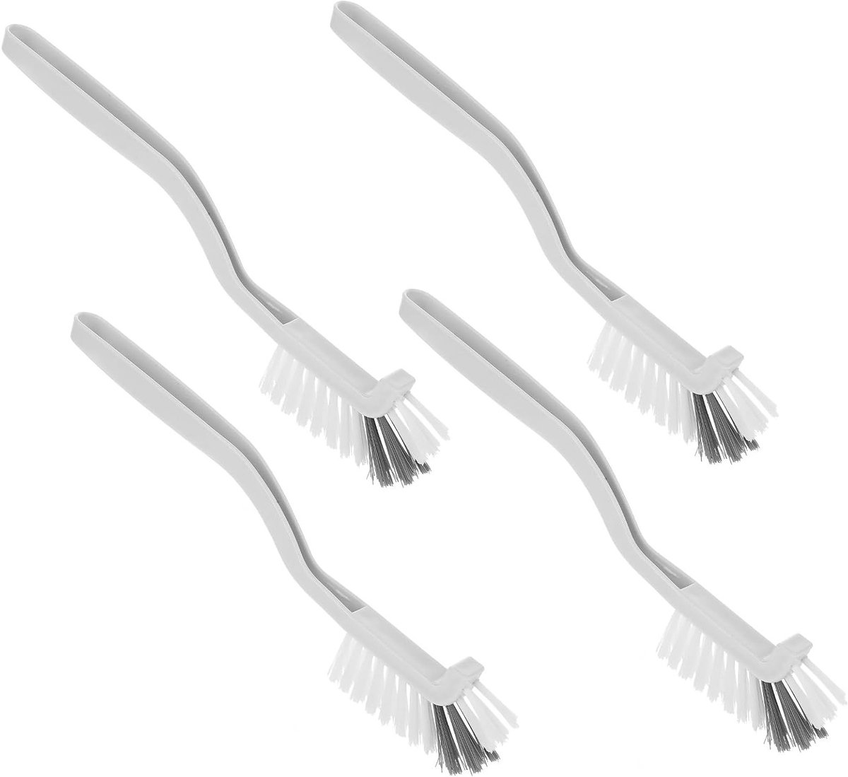 Set van 4 Curved Cleaning Brushes voor Keuken, Ideaal voor Glas, Potten en Moeilijk Bereikbare Ruimtes