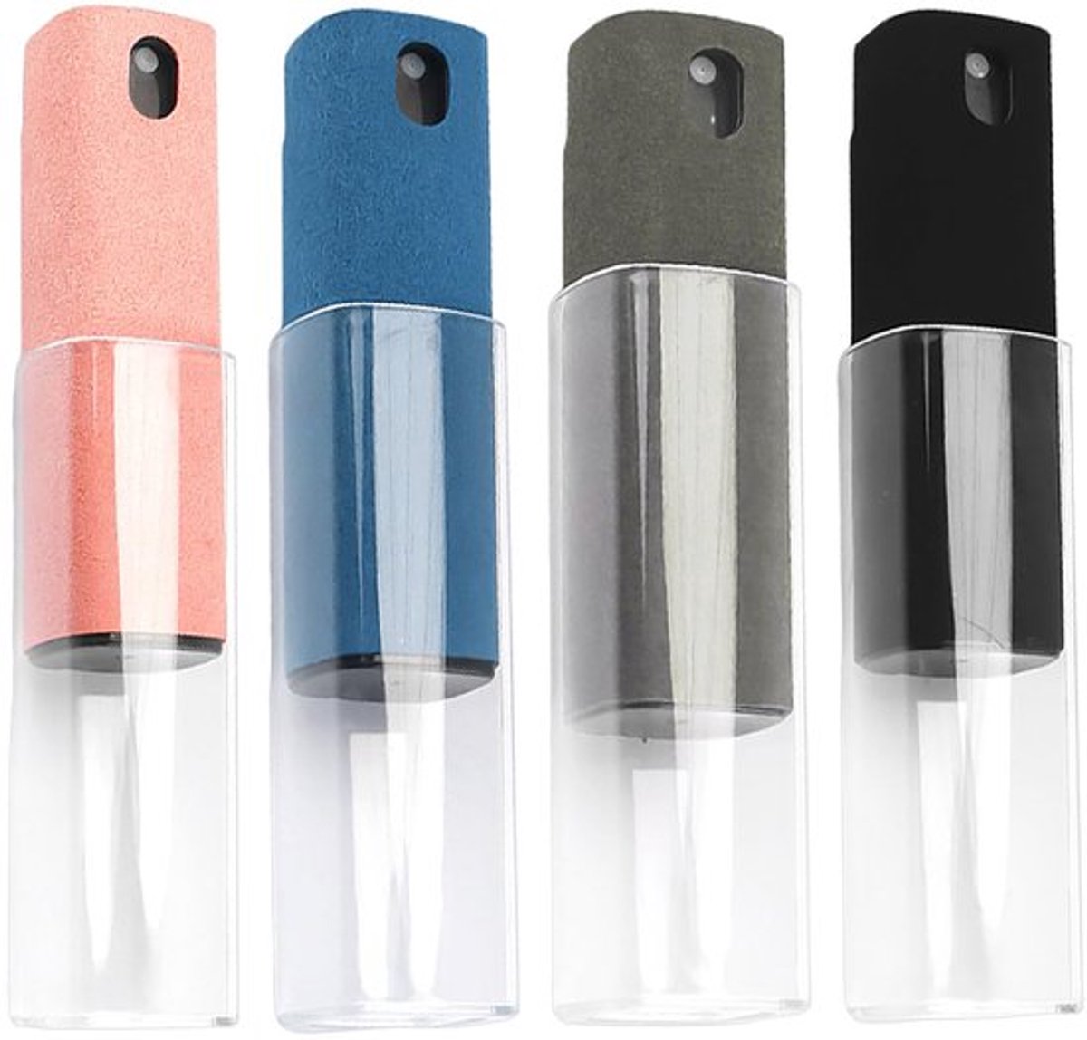 4-delige schermreiniger, multifunctionele alles-in-één schermreiniger, praktische lege sprayfles, herbruikbaar schoonmaakgereedschap, geschikt voor mobiele telefoons, tablets enz.