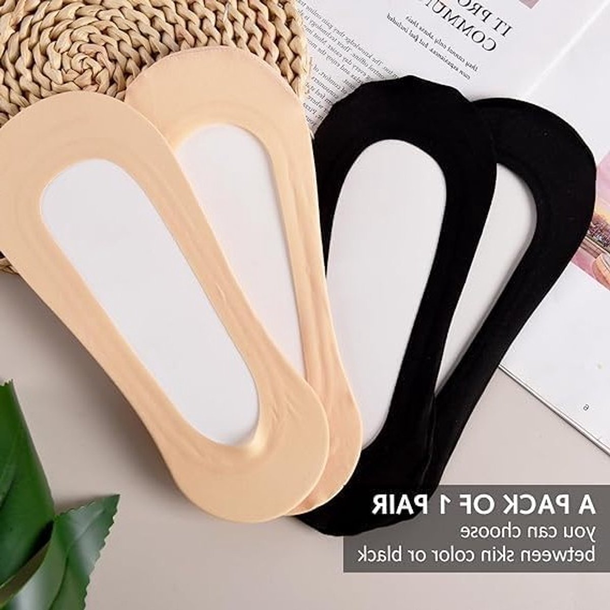 Zes Paar Ultra Lage Onzichtbare Kousen voor Dames - Perfect voor Loafers, Boots en Flats