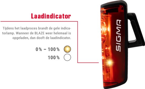 Sigma Blaze USB Fietsachterlicht - Achterlicht met remlicht functie - Oplaadbaar van Sigma — afbeelding 4