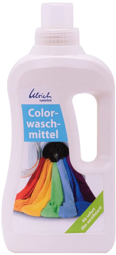 Wasmiddel color 1 Liter, vloeibaar, vegan, natuurlijk wasmiddel, zonder parfum