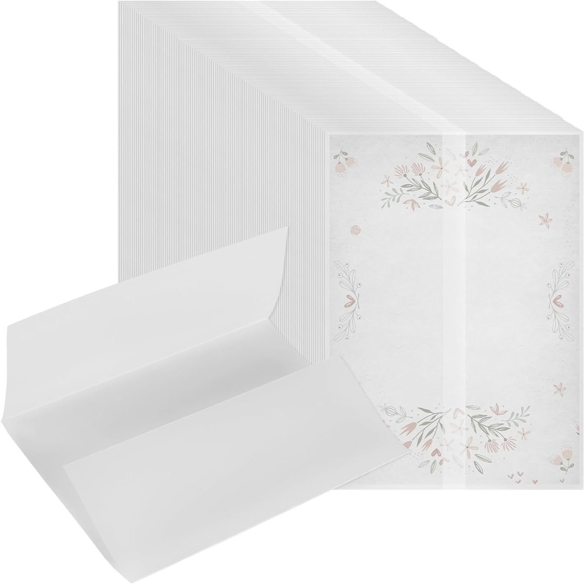 100 stuks doorschijnende vellum wikkeljassen 13 x 18 cm voor huwelijksuitnodigingen en verjaardagsfeestjes