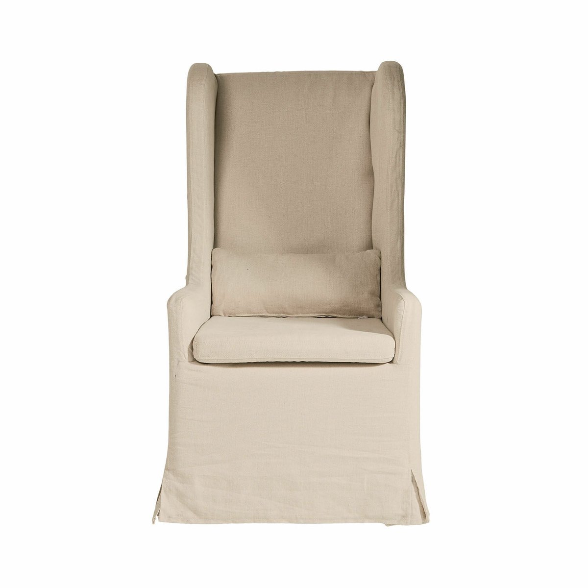 Loberon Fauteuil met wieltjes Belmarina beige