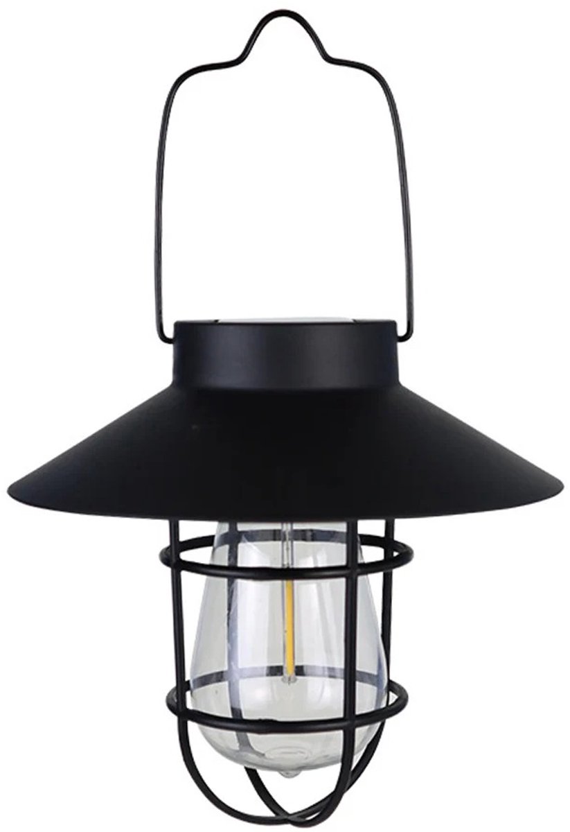 Linkforu - Outdoor Nacht Lamp - Tent Lantaarn - Draagbaar Looplamp – Waterdichte Led Lamp - Solar – Zwart