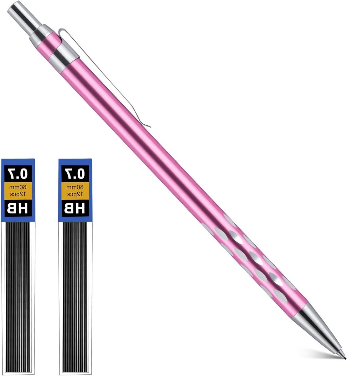 Mechanisch potlood 0.7 mm met 2 HB navullingen voor kinderen, studenten, tekenen, schetsen, illustreren en schrijven. Perfect voor school en creatief gebruik.