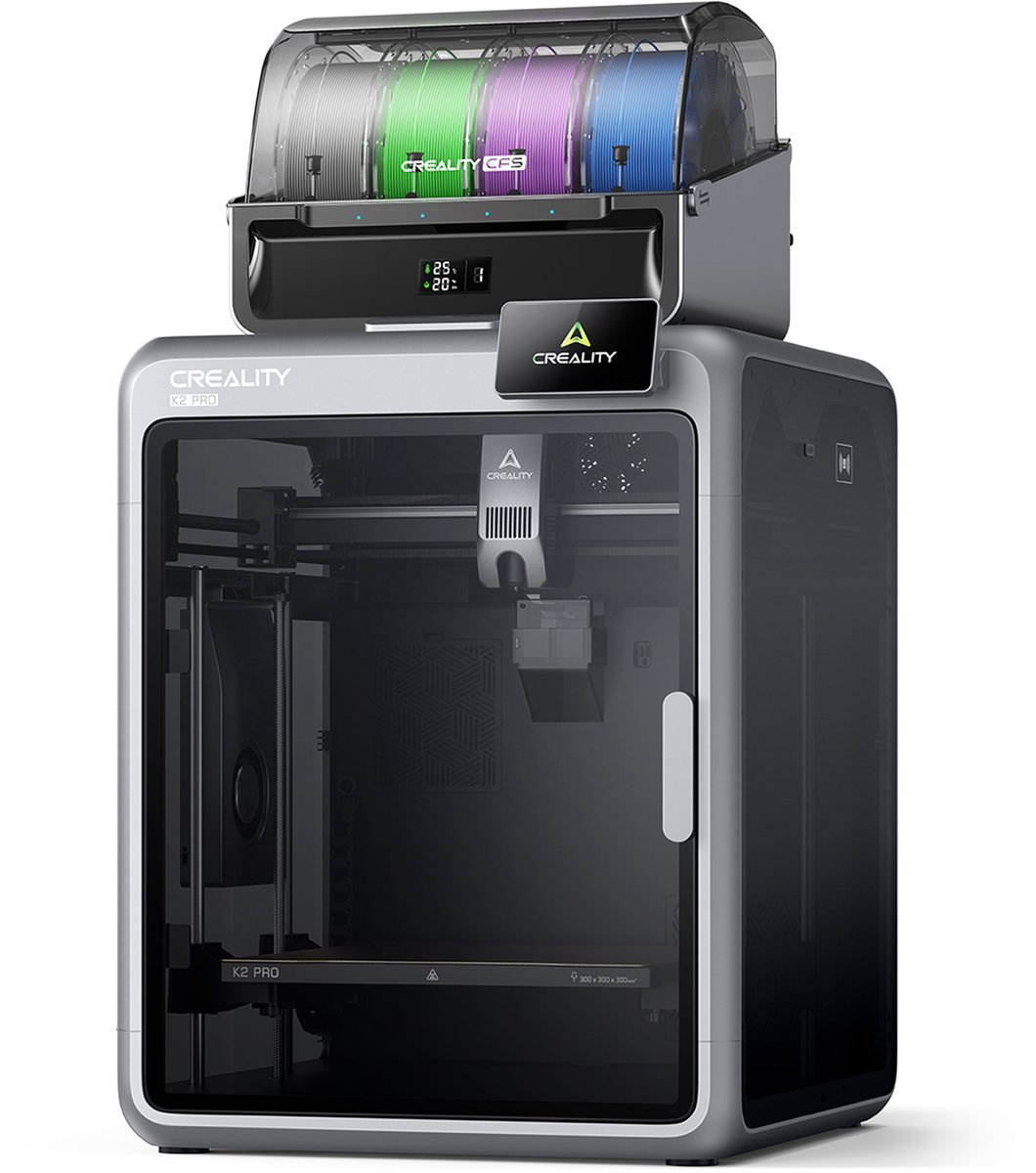Creality K2 Pro Combo 3D Printer – Multicolour Print met CFS – 600 mm/s Topsnelheid – Dual AI-Camera – Automatische Leveling – WiFi & App – 300 × 300 × 300 mm – Direct Printklaar — afbeelding 2