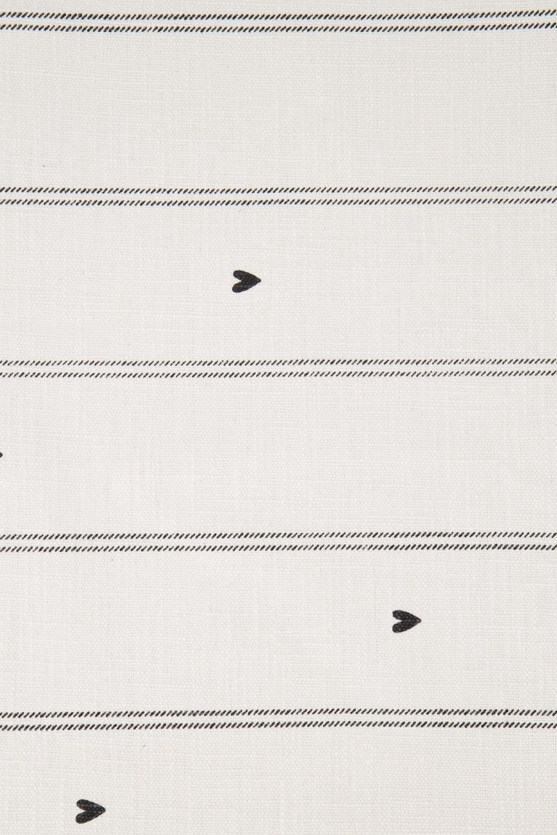 Zusss Set Van 2 Placemats Strepen / Hartjes Beige