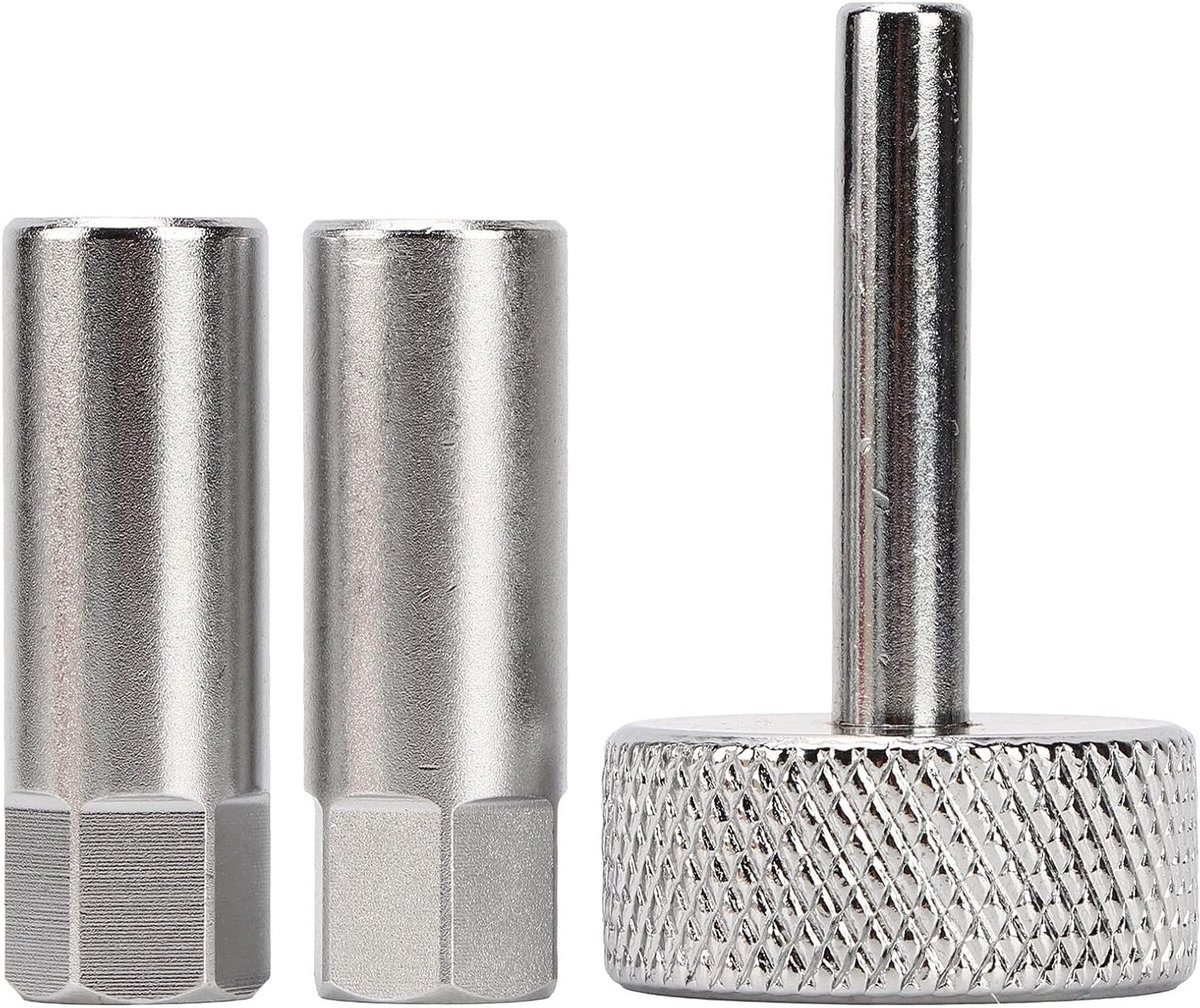 3-delige Ratchet Ventielafstelset, Motorfiets en Scooter Ventielgereedschap met 8-9mm Locknut Stekken en 3mm Vierkante Aandrijving voor ATV