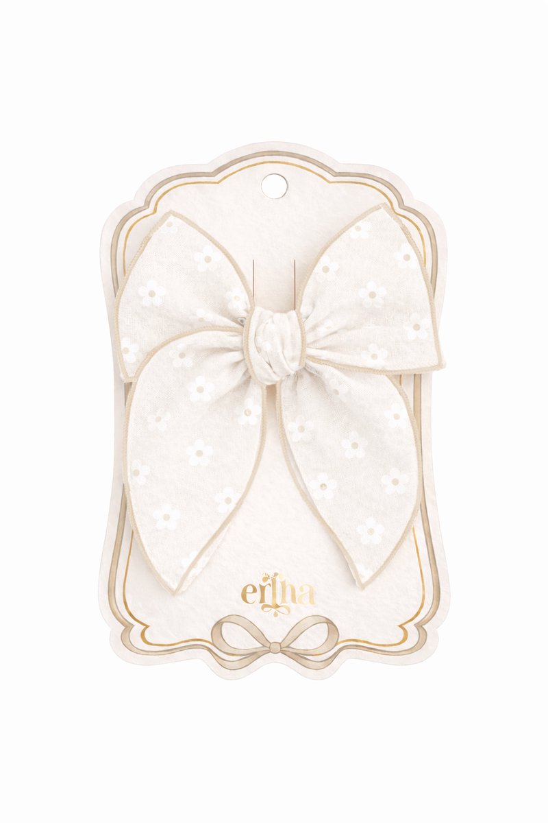 Mrs Ertha Fable Haarclip met Strik - Petite Petals