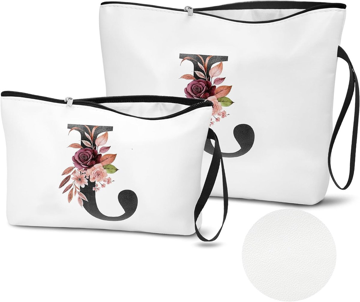 Cosmetica Organizer Set van 2 Stuks, Make-up Tas met Letters, Perfect Cadeau voor Vrouwen, Handig en Stijlvol