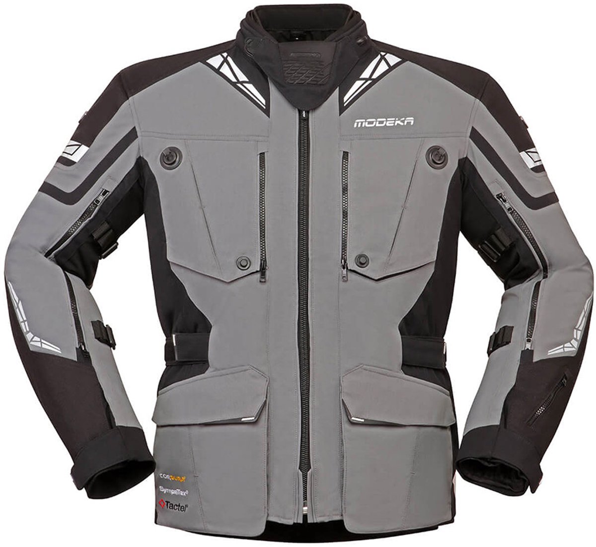 Modeka Panamericana II Jas Grijs Zwart - Jas
