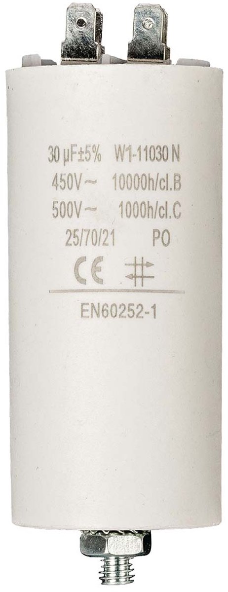 Nedis Condensator - 30 uF - 450 V - Faston - 1 Stuks