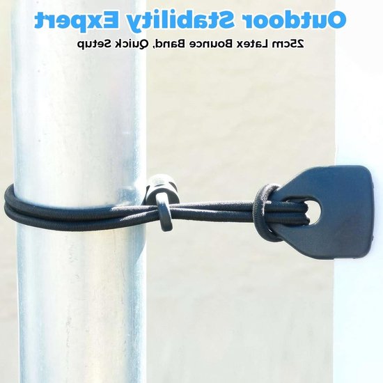 Multifunctionele Bungee Koorden met Haken - 20 Stuks Elastische Tensioners voor Zeilen, Tentbevestiging en Outdoor Gebruik van Merkloos — afbeelding 2