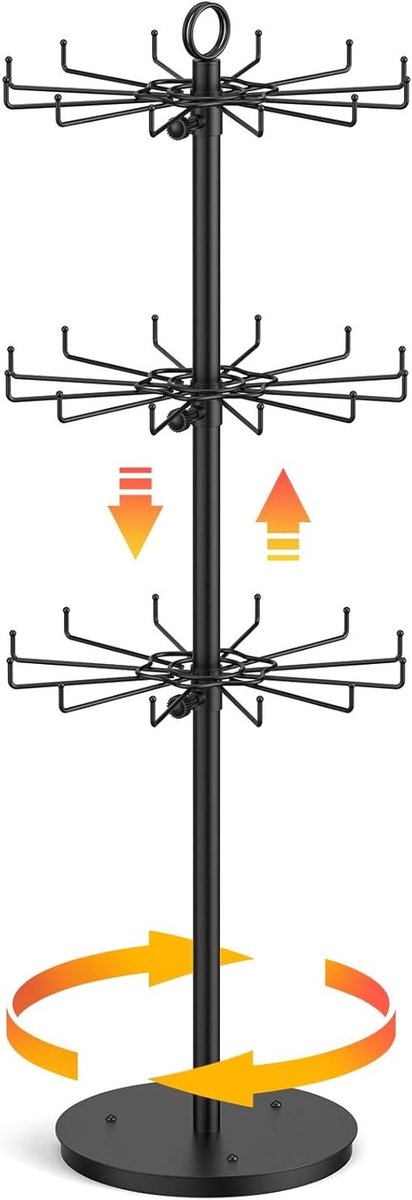 Draaiplateau voor Sieraden, Verkoopstand voor Accessoires en Display Rack voor Winkels