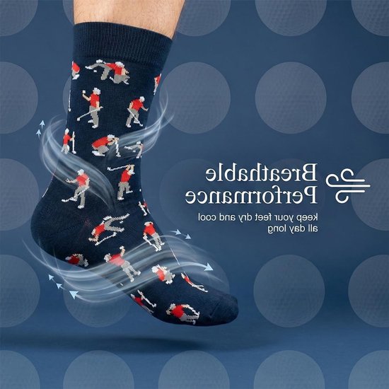 Comfortabele Golfsokken voor Mannen - Perfecte Golfaccessoires en Cadeaus voor Golfliefhebbers — afbeelding 2