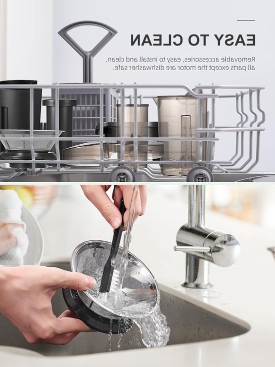 Professionele RVS Slowjuicer voor Fruit en Groenten met 3 Snelheden en 800 W Vermogen van Merkloos — afbeelding 4