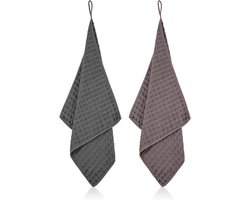 Set van 2 Dubbelzijdige Barista Doeken - Herbruikbare Keukenhanddoeken met Poly Mesh en Voedselveilige Eigenschappen, 30 cm x 30 cm
