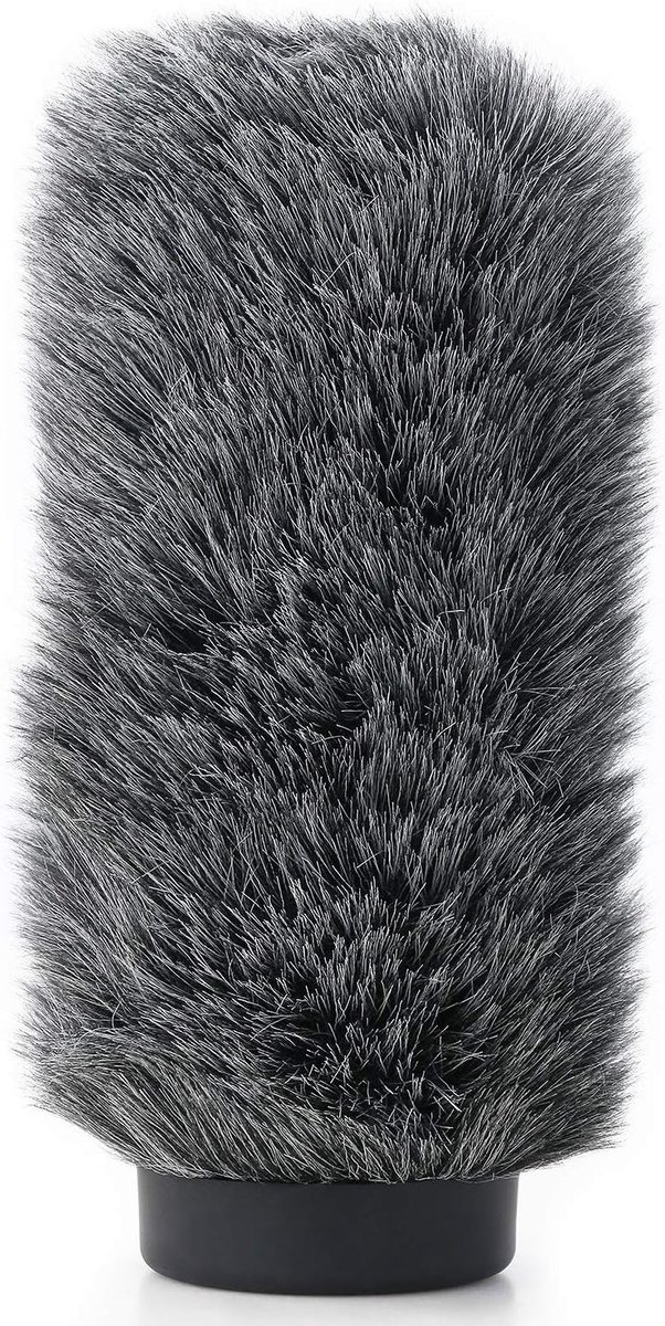 Windscherm met Dode Kat en Windmuff voor Shotgun Microfoons zoals Rode NTG-3 en Sennheiser MKH416, Ideaal voor Buitenopnames en Geluidsopnames tot 7,1 inch Lang
