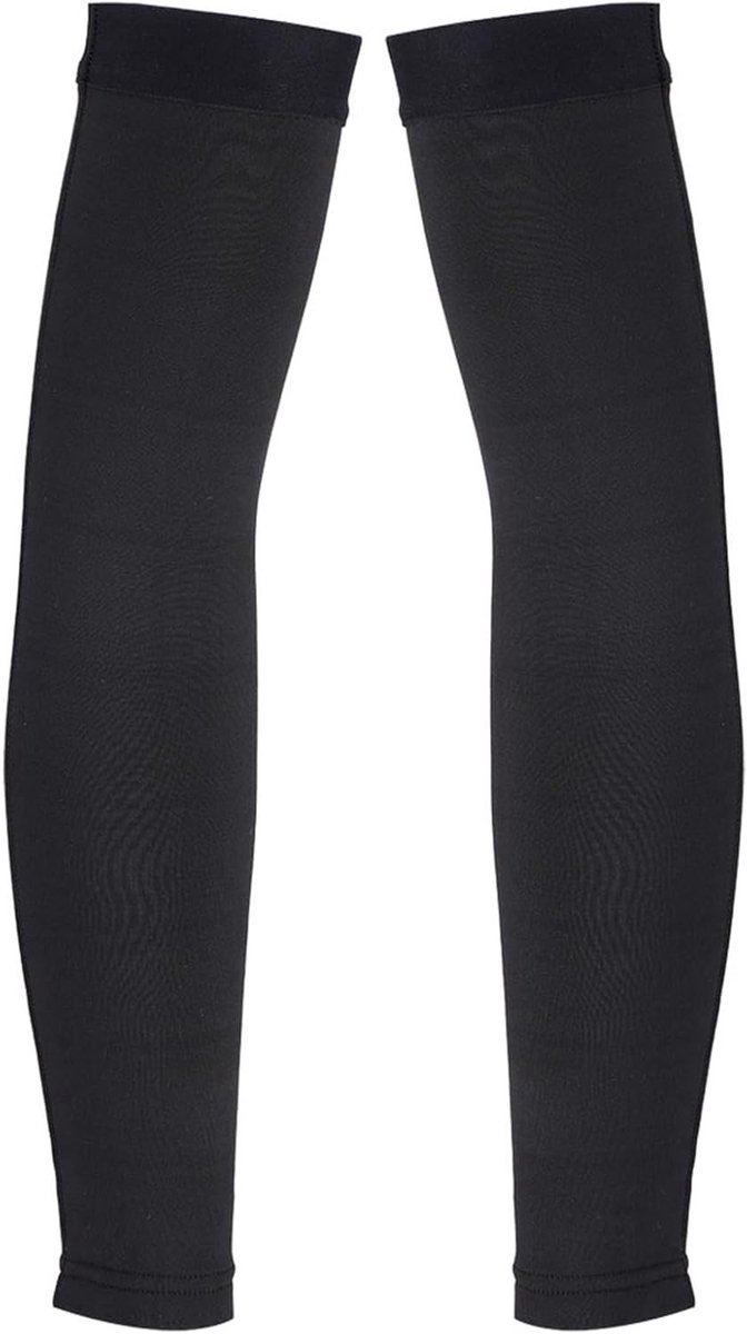 Winddichte fleece mouwen voor wielrennen, hardlopen en vissen - veelzijdige en comfortabele bescherming (L)