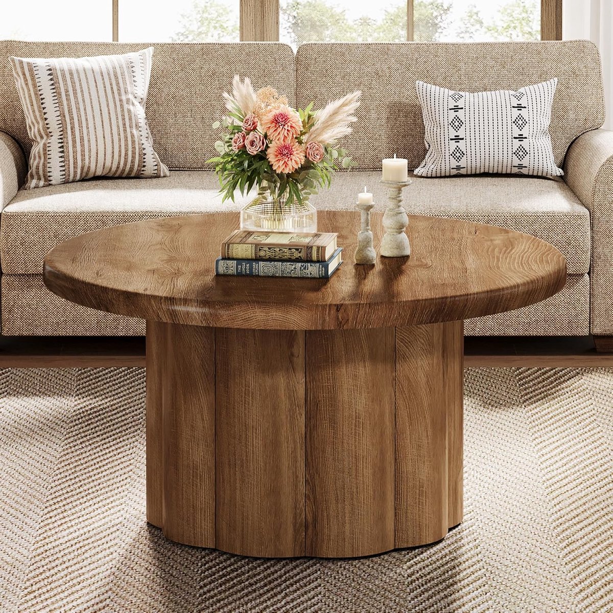 Luxe Salontafel – Bruin – 80 cm – Industrohome