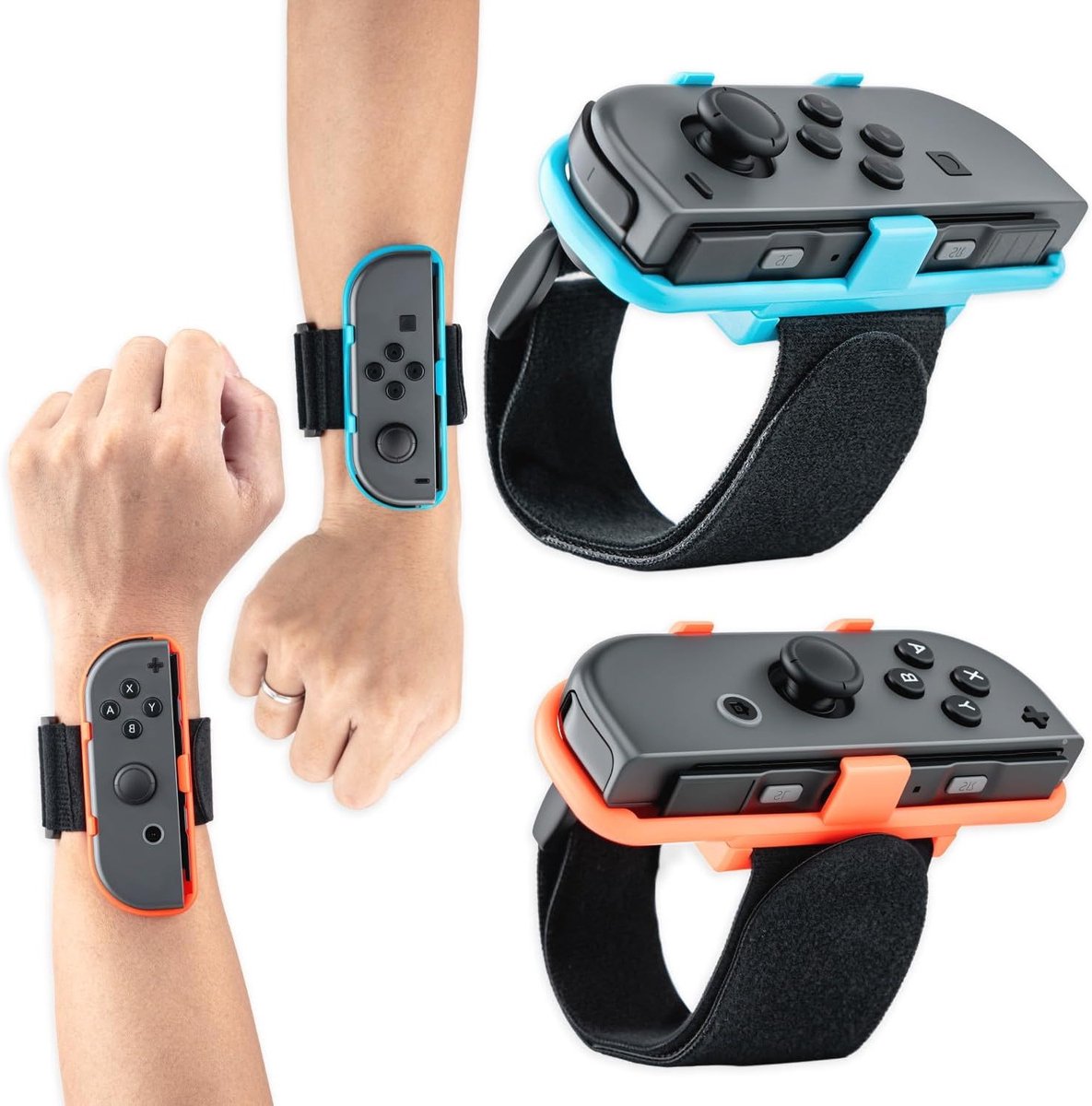 Verstelbare Polsband voor Nintendo Switch Joy-Con Controllers - Handbanden Set van 1 Paar met Comfortabele Grip en Veiligheid