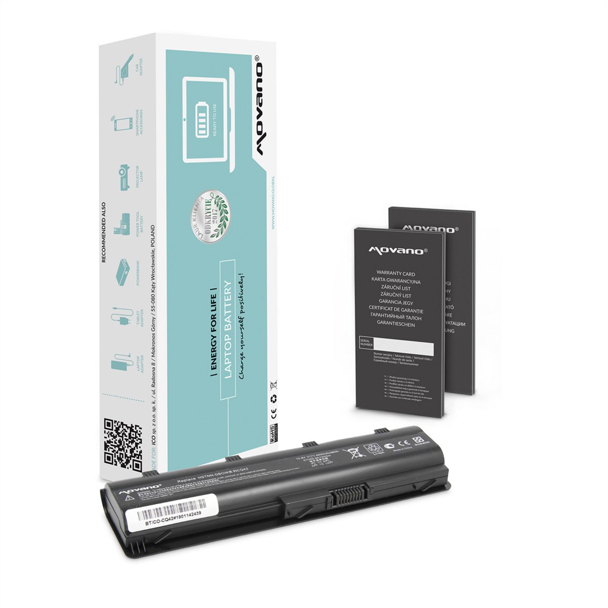 Movano - Laptop Accu - Bateria HSTNN-Q60C - HP 240 250 255 - Li-Ion Cel