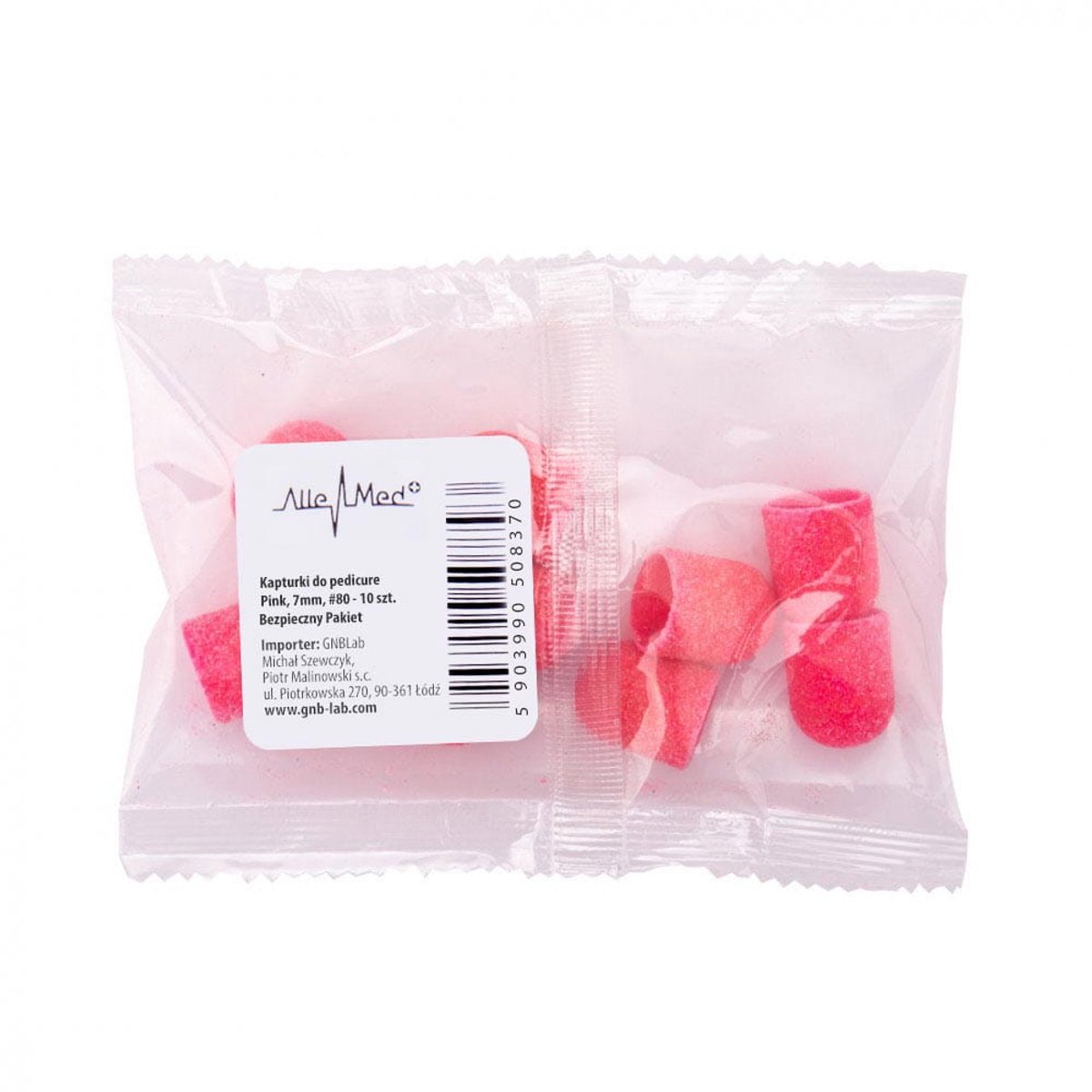 Allemed Fabric Podo - Pedicure Kapturki - 7 mm - Gradatie 80 - 10 stuks