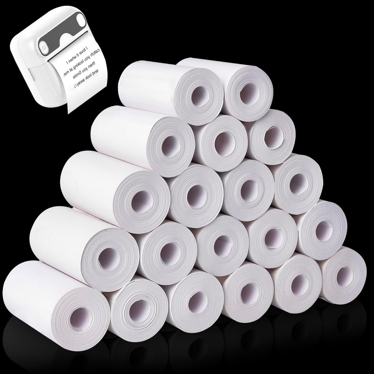 Thermopapier rollen 20 stuks - 57x25 mm - Voor kleine printers en creatieve projecten