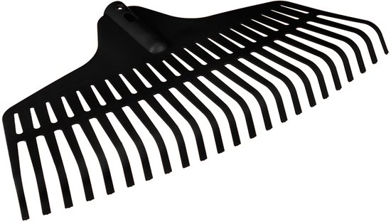 VERTO Middelgrote Bladhark Zwart 46 cm — afbeelding 3