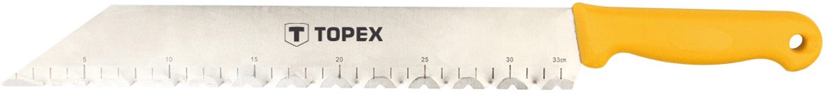 Topex Serie - Mes voor Minerale Wol - 480mm - Ergonomische Handgreep - Enkelzijdig Getand Blad