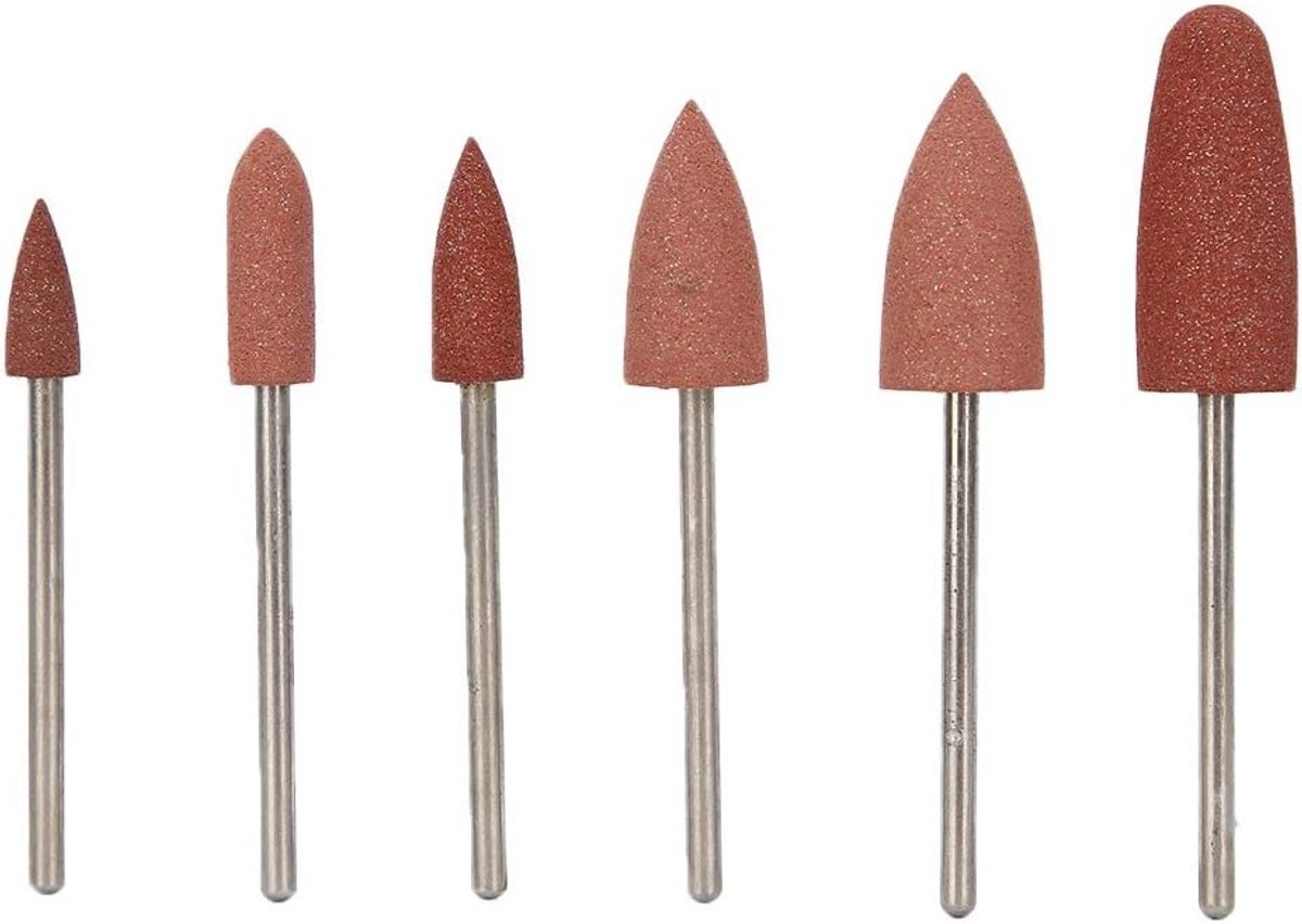Set van 6 Nagelboor Bits voor Manicure en Pedicure