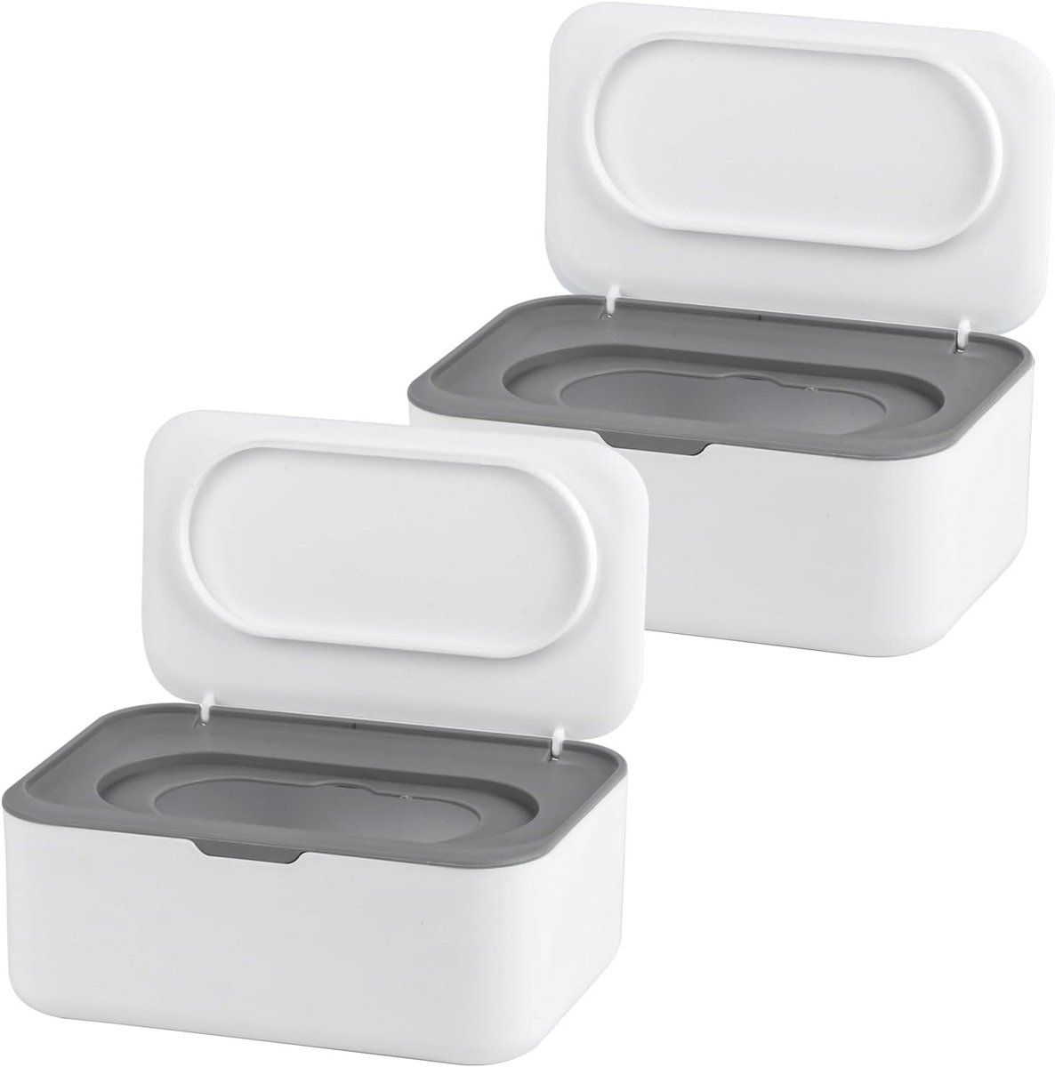 Wipes Dispenser Box voor Babydoekjes, Organizer voor Tissueopslag met Deksel, Houdt Doekjes Vers en Geordend voor Thuis en Kantoor