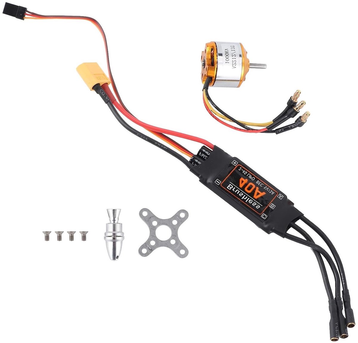 Brushless Motor 2212 1000KV met 40A ESC en RC Motor Controller Set voor Drones en Helicopters - Ideaal voor FPV Modellen en Hobbygebruik