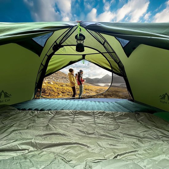 Campingtent voor 2 Personen, Waterdicht, Lichtgewicht en Snel Op te Zet, Ideaal voor Trekking en Hiking — afbeelding 2
