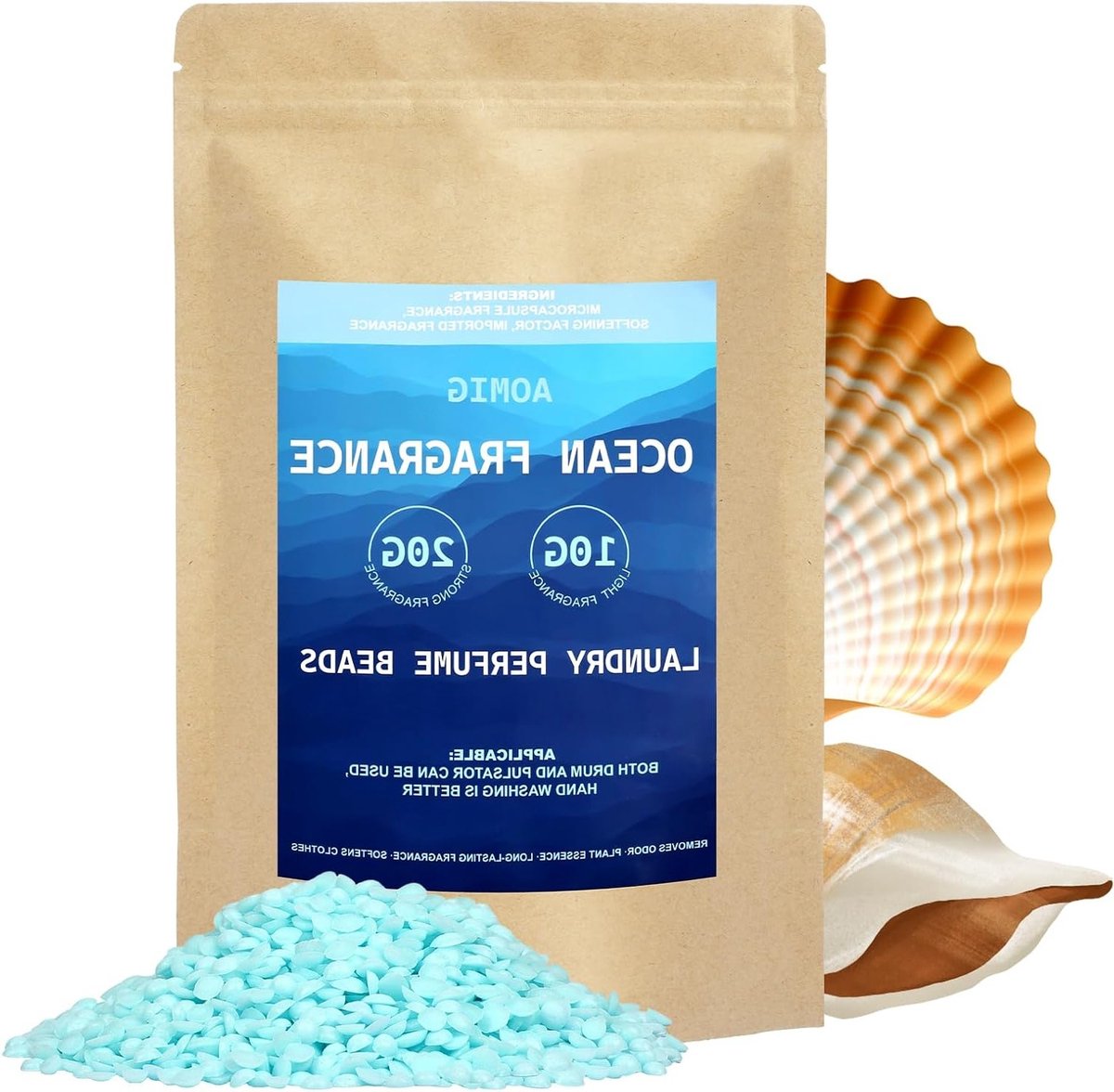 Geuroliën voor wasbeads, 500 g geurige waxparels, langdurige frisse geur, blauwe oceaan geur
