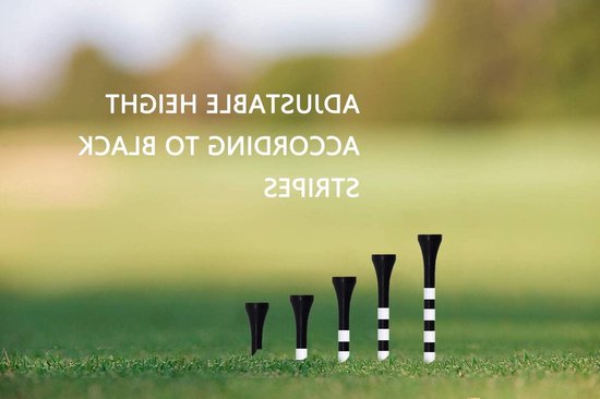 Houten Golf Tees 3,25 Inch - 100 Stuks Lange Golf Tee van Bamboo voor Precisie en Duurzaamheid van Merkloos — afbeelding 2