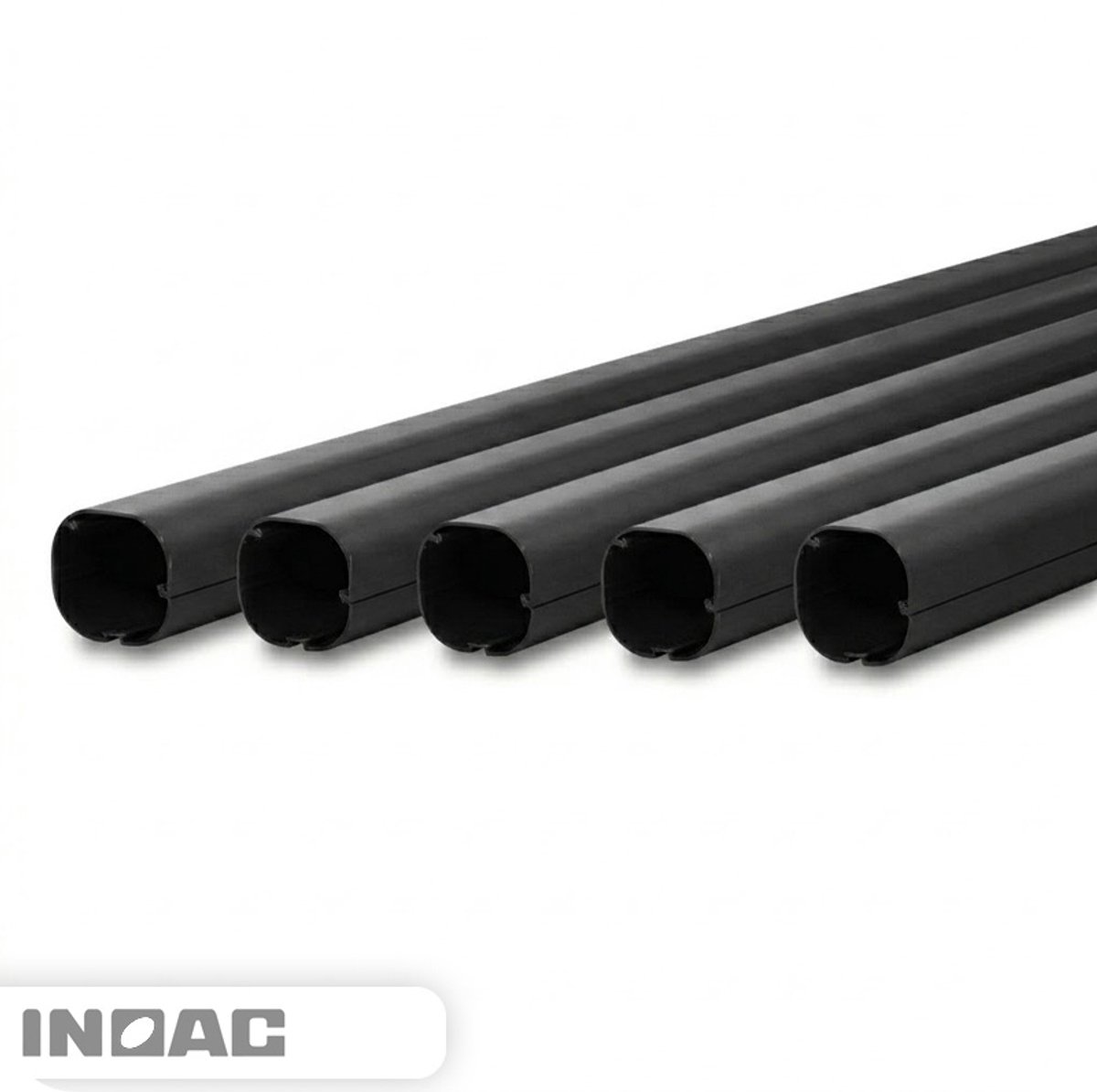 Leidinggoot PVC Zwart Inoac CD-75BK 75x64 mm 2 meter