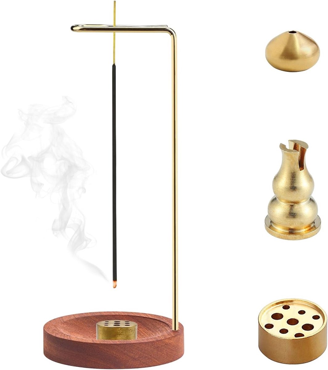 Stijlvolle 2-in-1 wierookhouder met kegel en spiraal, perfect voor meditatie, yoga en slaapkamerdecoratie