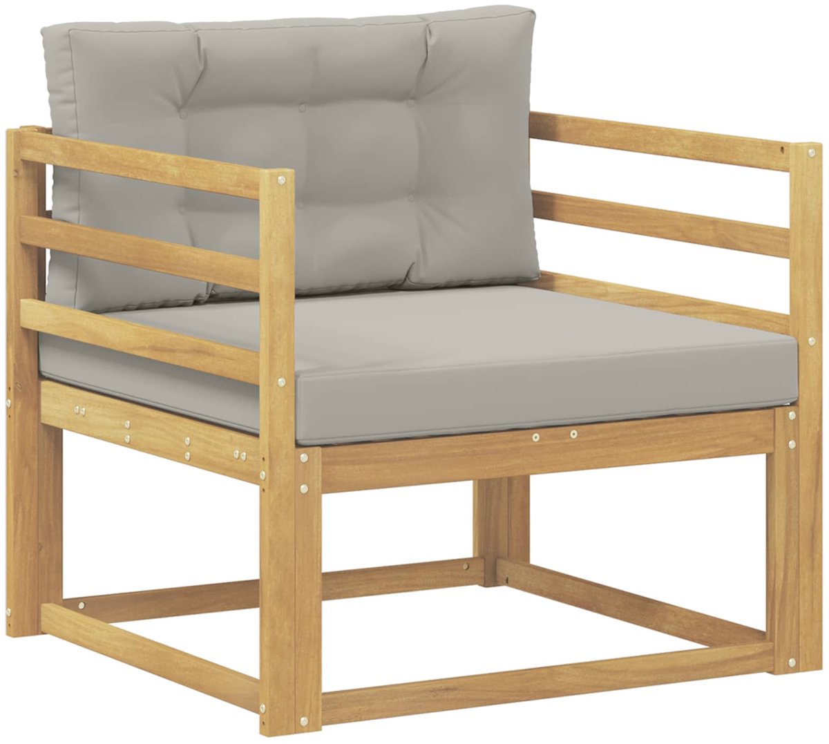 vidaXL - Buiten - Midden - Sofa - Polyester - Wit
