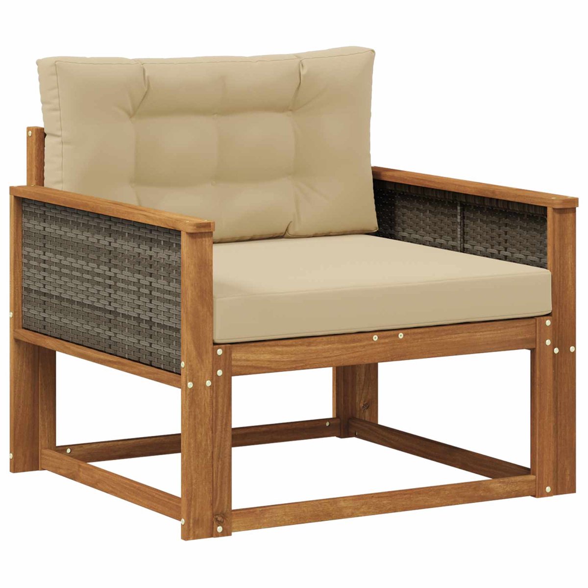 vidaXL - Buiten - Midden - Sofa - Naturel