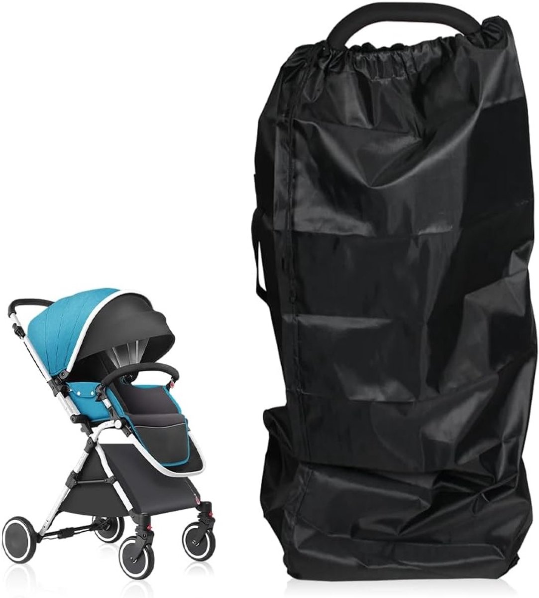 Transporttas voor Kinderwagen - Waterdichte Beschermhoes voor Babywagen - Opbergtas voor Kinderzitje - Ruimtebesparende Oplossing voor Reizen en Opslag - Groot 114 x 39 x 33 cm